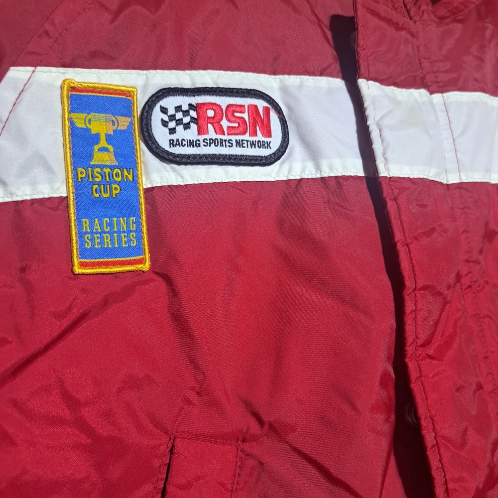 Disney Store Cars Lightning McQueen Piston Cup Racing Jacket Red Boys M 7/8 Race - Picture 3 of 10